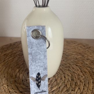 🌿Porte clé en feutre recyclé à personnaliser