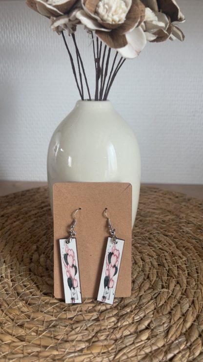 🌿 Boucles d’oreilles en bois – Légères & personnalisables – Image 2