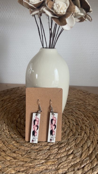 🌿 Boucles d’oreilles en bois – Légères & personnalisables