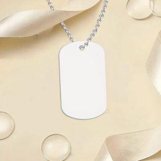 ✨ Pendentif en aluminium avec chaîne – Élégance et personnalisation