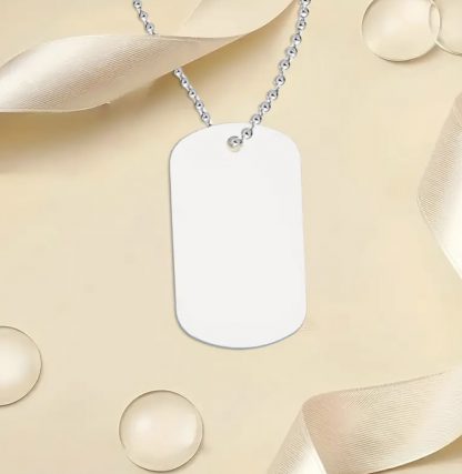 ✨ Pendentif en aluminium avec chaîne – Élégance et personnalisation