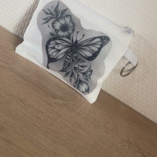 👛 Porte-monnaie en toile blanche – personnalisable par sublimation