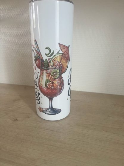 ☕ Tasse de 20 oz en acier inoxydable avec paille – Élégante et personnalisable – Image 7