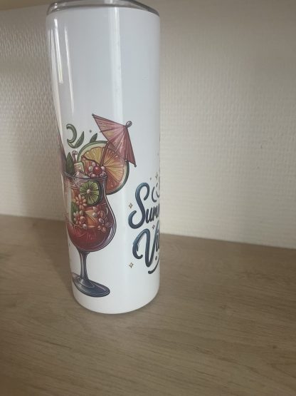 ☕ Tasse de 20 oz en acier inoxydable avec paille – Élégante et personnalisable – Image 6